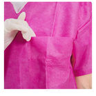 Le brevi maniche eliminabili sfregano i vestiti, FDA medico sfregano le uniformi dei vestiti