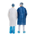 80gsm il dottore Lab Coats, cappotto eliminabile del laboratorio del polipropilene con i bottoni