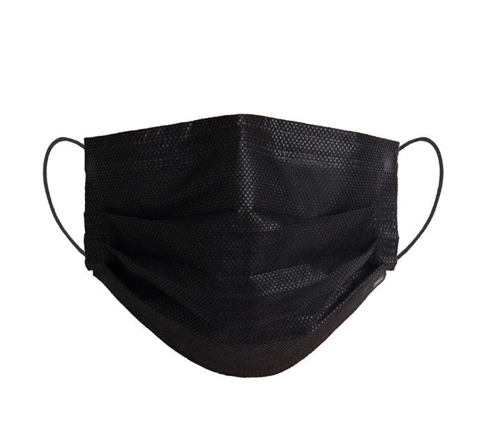 Maschera di protezione antivirale eliminabile di H17.5cm, maschera di protezione chirurgica di 3 pieghe 24gsm